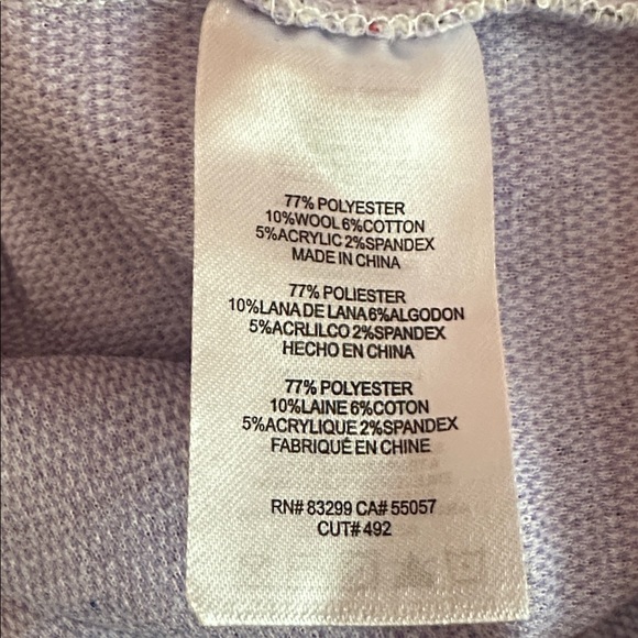 Isaac Mizrahi Boucle Tweed hip pockets lavender Cream short sleeve S Mini Dress - Picture 12 of 14